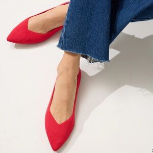 Rothy’s The Point II lollipop red, SIZE 6 US